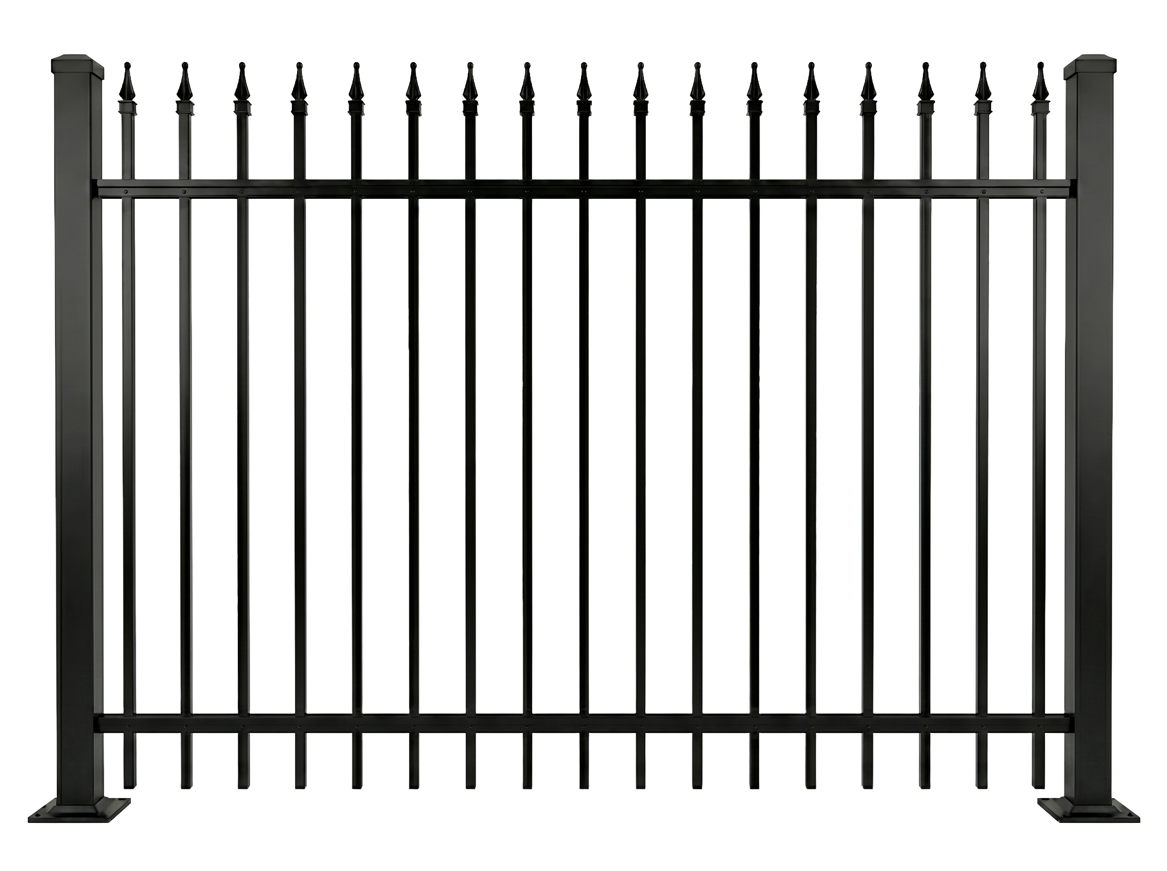 StellarSpan Aluminum Fence (Black)