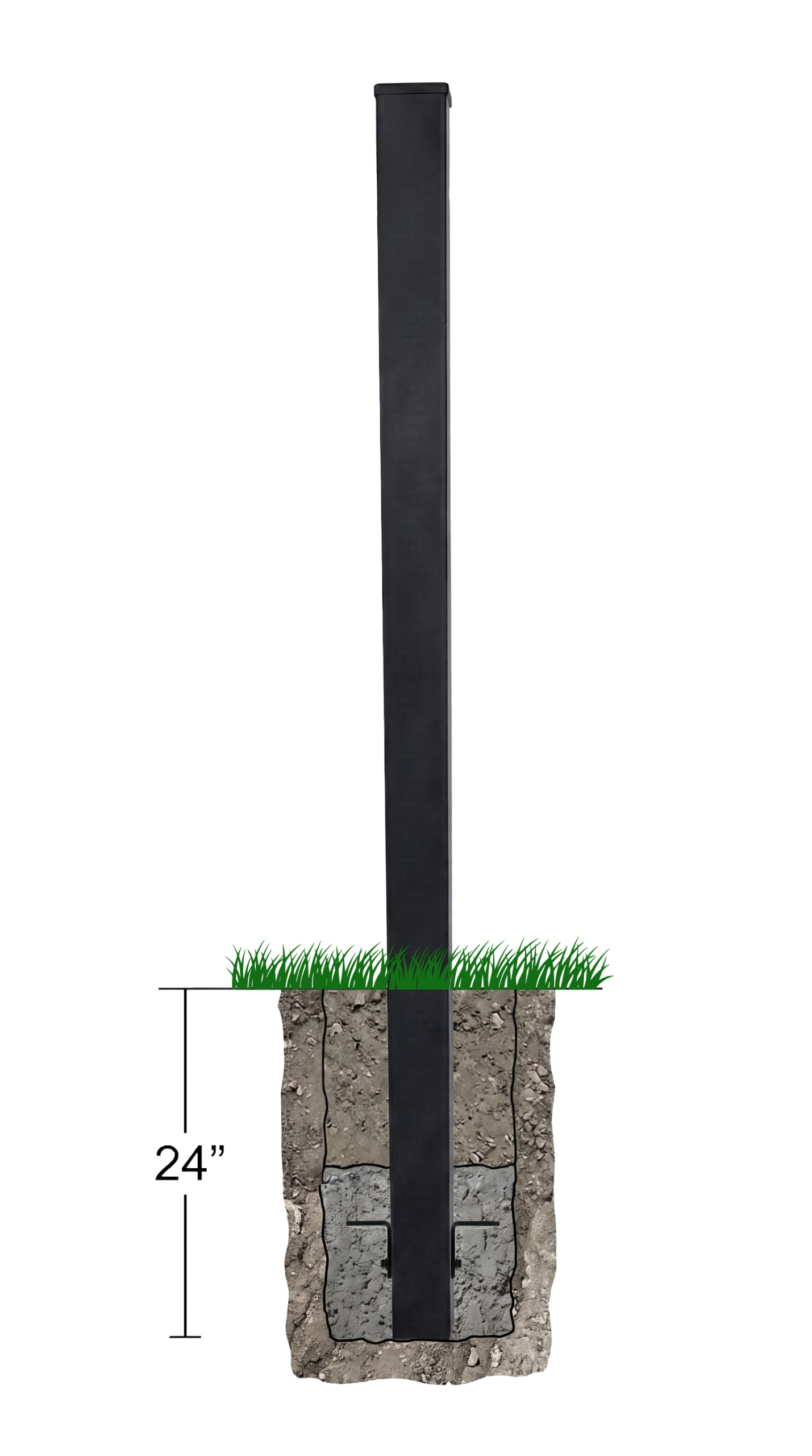 StellarSpan Fence Post assembly (Black)
